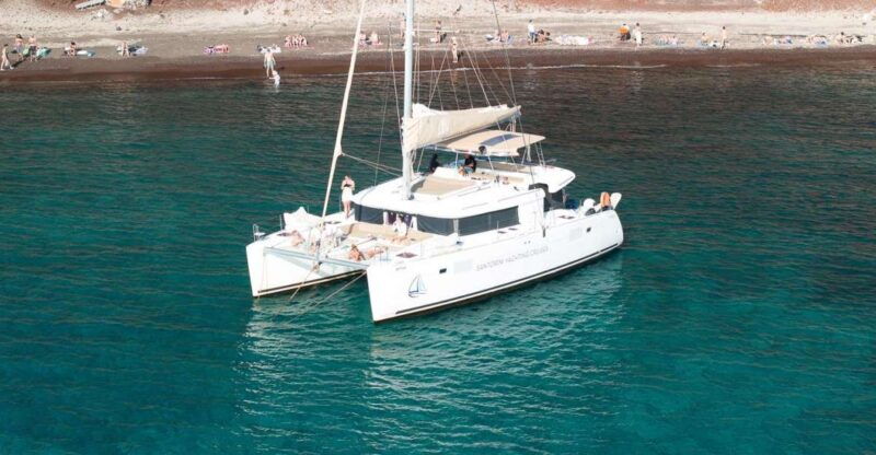 santorini-catamaran-day-cruise-lunch-drinks-and-transfers