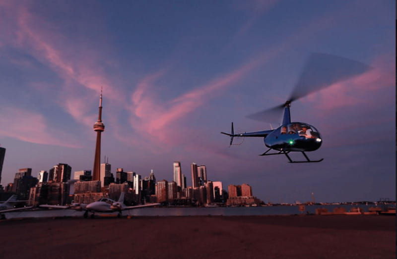 toronto-private-twilight-helicopter-tour-with-wine
