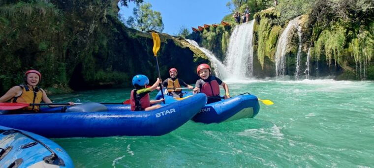 kayaking-mreznica-waterfalls-in-natural-monument