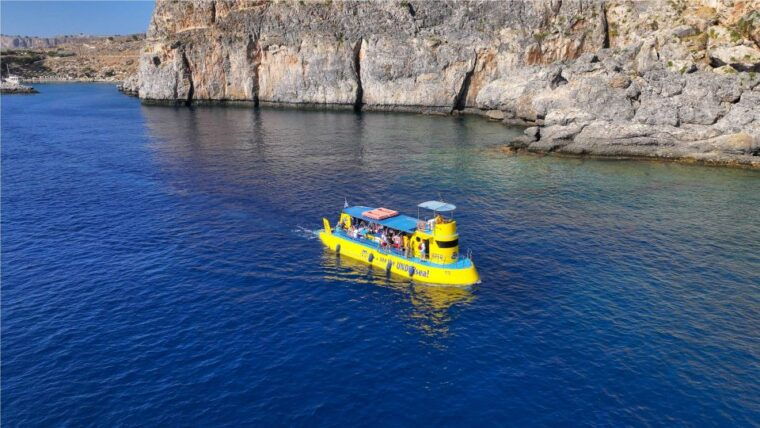 lindos-submarine-cruise-with-swimming-stop-at-navarone-bay