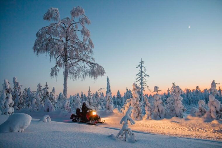 saariselka-evening-snowmobile-tour-with-fire-picnic