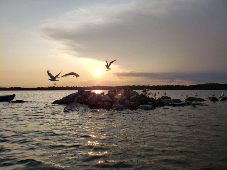 sebago-lake-guided-sunset-tour-by-kayak