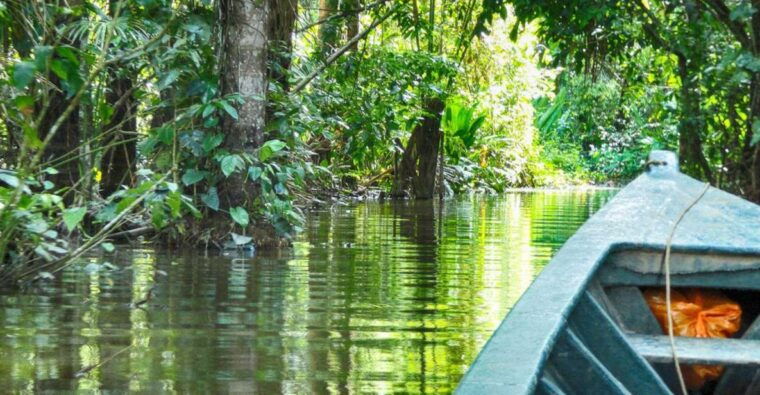 tambopata-lake-sandoval-canoeing-with-lunch