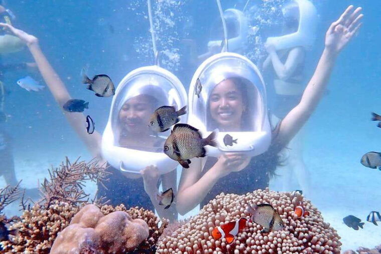 boracay-island-hopping-with-crystal-kayak-helmet-diving