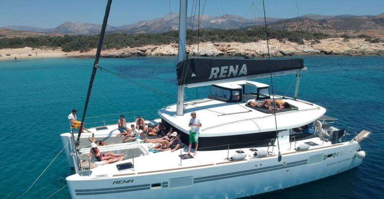 naxos-catamaran-cruise-with-swim-stops-food-and-drinks