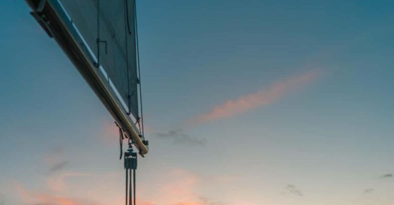 sunset-sailing-catamaran-around-portofino
