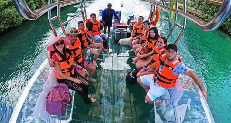 transparent-boat-ride-with-beer-in-cancun