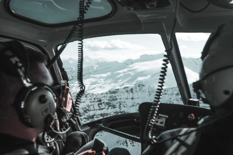 banff-jasper-canadian-rockies-helicopter-snowshoe-tour