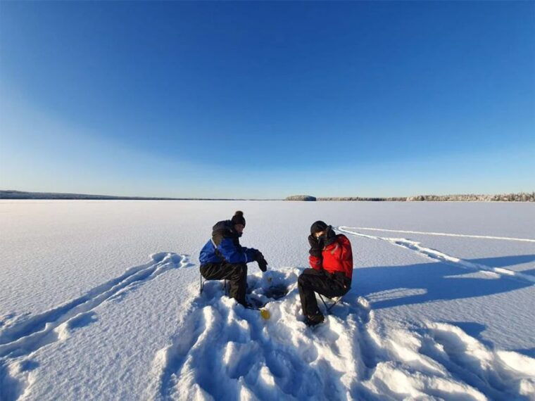rovaniemi-half-day-snowmobile-ice-fishing-experience