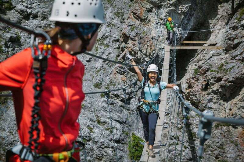 banff-mount-norquay-2-5-or-4-hour-guided-via-ferrata-climb