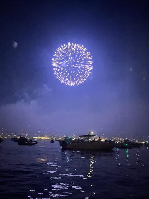 fireworks-and-sunset-catamaran-cruise-from-theoule
