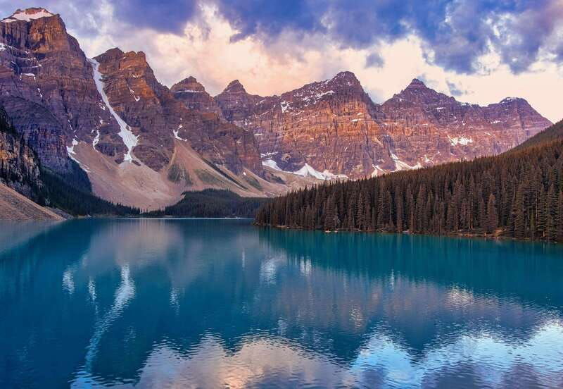 moraine-lake-sunrise-lake-louise-from-calgary-canmore-banf