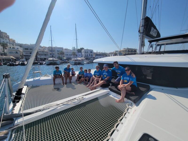 naxos-catamaran-cruise-with-swim-stops-food-and-drinks