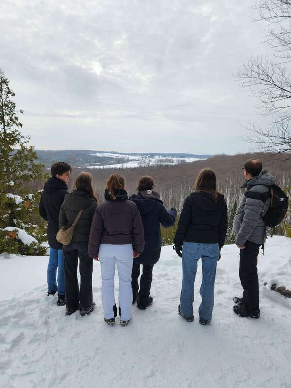 private-nottawasaga-bluffs-caves-snowshoe-creemore-collingwd