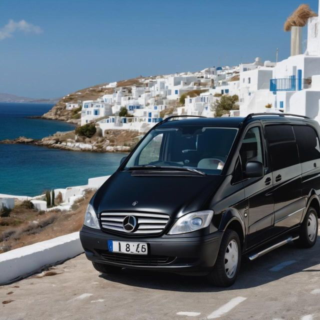 private-transfer-mykonos-windmills-to-airport-with-mini-van