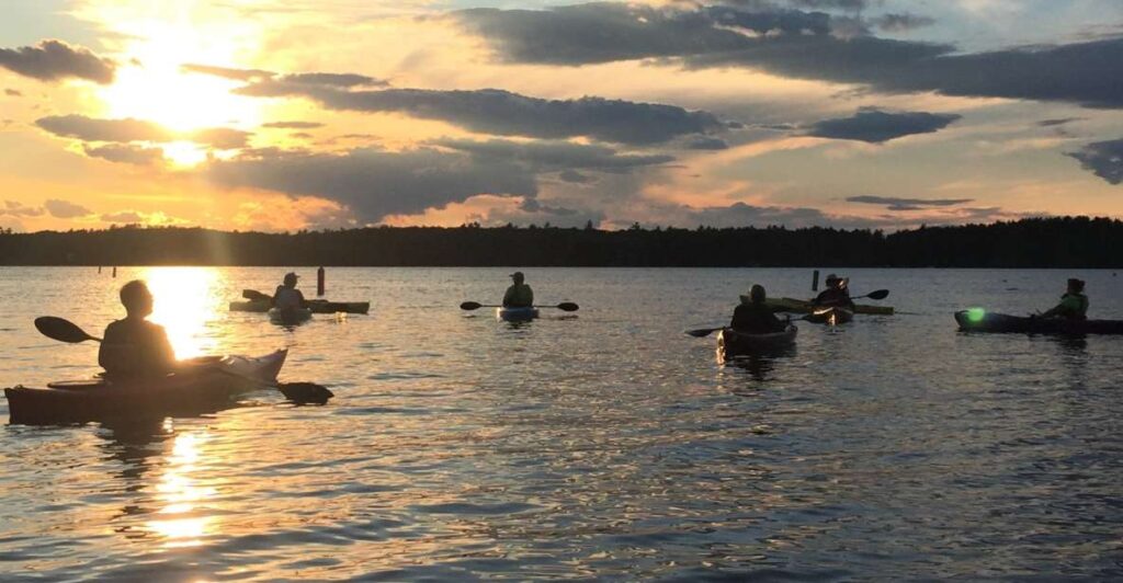 Sebago Lake Guided Sunset Tour by Kayak