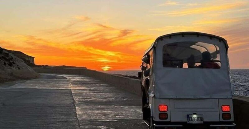 sunset-tuk-tuk-tour-in-gozo-blue-lagoon-comino