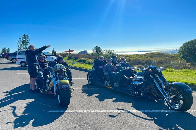 TAURANGA SHORE EXCURSION: V8 TRIKE - 1.5 hour City Sites - Key Points