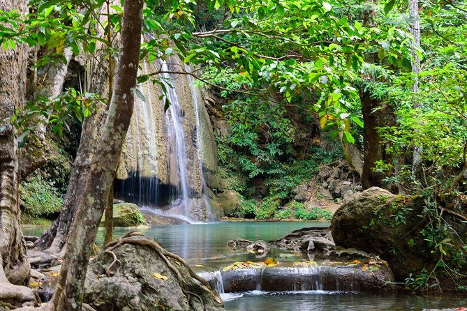 Erawan Waterfall and Bridge over the River Kwai - Nature’s Masterpiece: Erawan Waterfalls