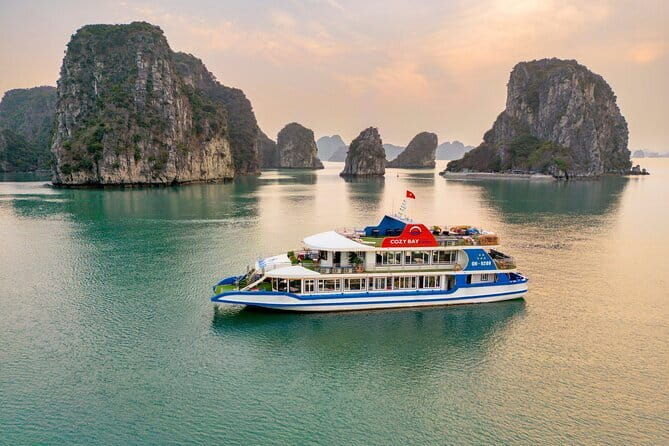 Halong Bay and Cave Full-Day Cruise,Lunch,Cave,Island,Beach from Hanoi - Exploring Halong Bay’s Highlights