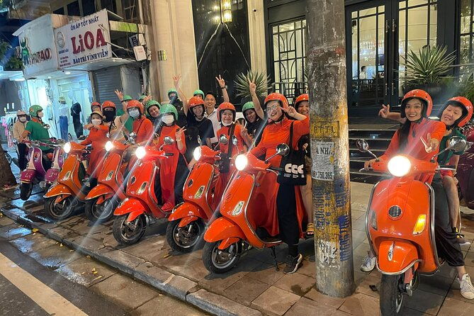 Vespa Female Ao Dai riders Night Street Food + Train Street Tour - What’s Included and Why It Matters