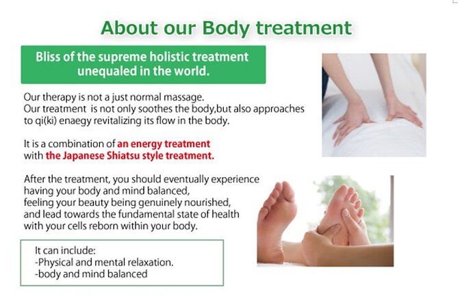 ZEN therapy | Shiatsu-style massage, EnergyTherapy & Japanese Tea - The Different Session Options and Pricing