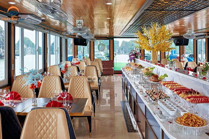 Cozy Bay Halong 5-Star Day Cruise, Buffet, Cave, Kayak, Swimming - Who Will Love This Tour?