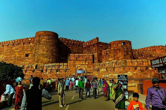 Delhi Agra day trip by Super fast Train includes.transfers,Train ticket,Guide - Delving into Agra’s Heritage: Fort and Baby Taj