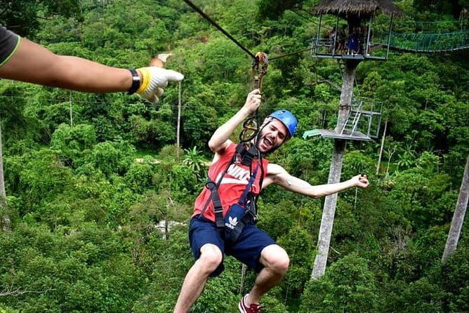 Samui Zipline FLY & Fun Tree Bridge Jungle Cafe & Waterfall - The Itinerary in Detail