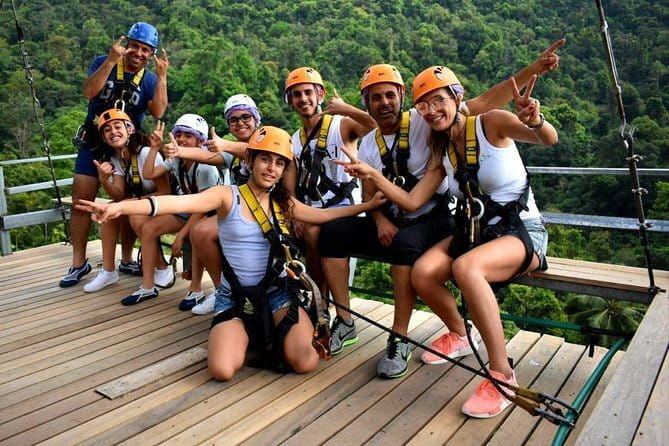 Zipline adventure on Mountain & Seaview (9 Platforms 1500 m.) - FAQs