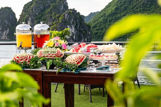 Halong bay Luxury Cruise Day Trip: Buffet lunch & Limousine bus - FAQs