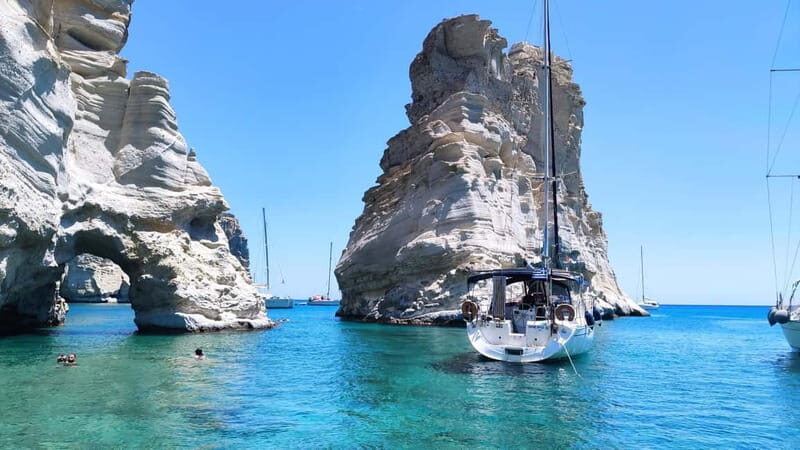 Adamantas: Kleftiko Sailing Cruise with Meal and Swim Stops - Pirate Coves and Kleftiko