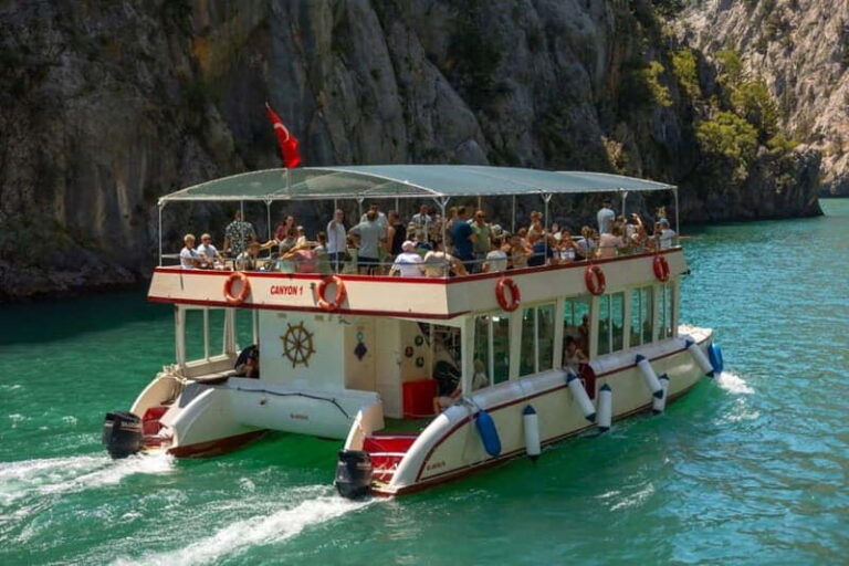 Antalya/Alanya:Green Canyon, Manavgat Waterfall W/Boat&Lunch - Detailed Breakdown of the Itinerary