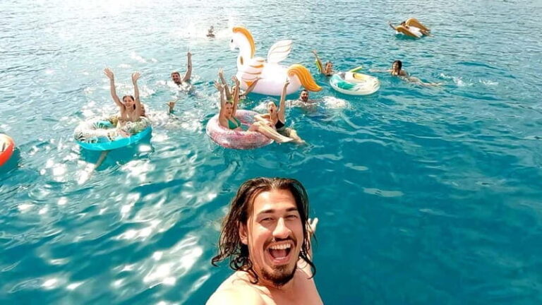 Athens: 3 Islands Cruise with Swimming. DJ, Lunch & Drinks - First Stop: Agistri Island – A Perfect Beach Day