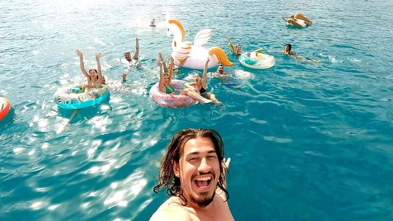 Athens: 3 Islands Cruise with Swimming. DJ, Lunch & Drinks - First Stop: Agistri Island – A Perfect Beach Day
