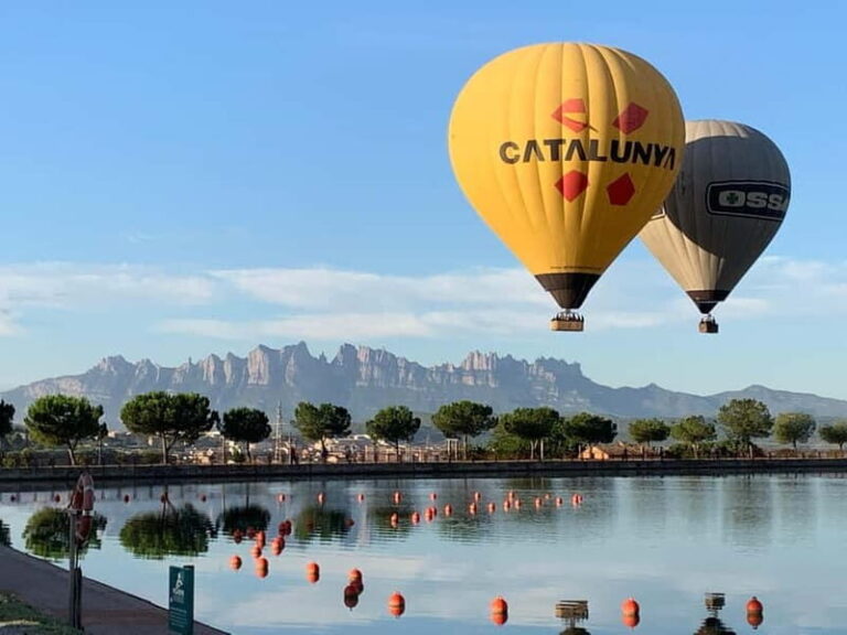 Balloon flight: panoramic view of Montserrat and Transport from Barcelona - The Itinerary in Detail