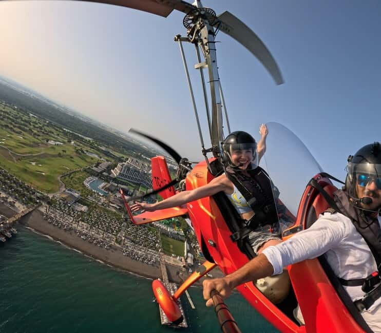 Belek: Aspendos Antique Theater Gyrocopter Tour - The Itinerary in Detail
