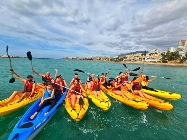 Benalmádena: Kayaking and Snorkeling Tour with Photos - What to Expect from the Kayaking and Snorkeling Tour