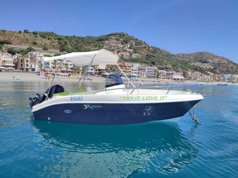 Boat rental without license in Letojanni (Half Day 4h) - The Boat Fleet and Comfort