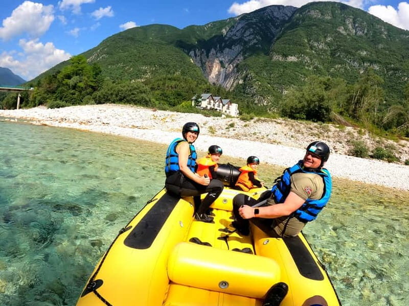 Bovec: Kinder Rafting on Soa River from 4years +FREE photos - The Itinerary in Detail