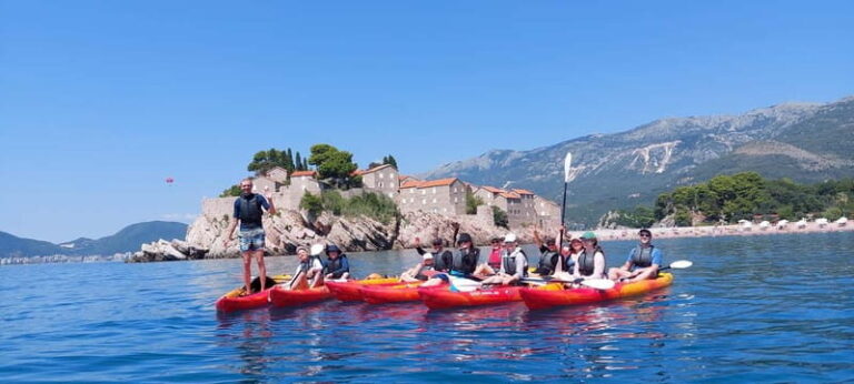 Budva: Becici Beach to Sveti Stefan Island Kayak Tour - Detailed Breakdown of the Itinerary