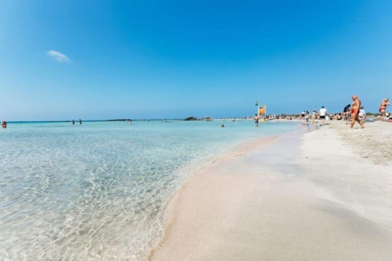 Crete Areas: Private Day Trip to Elafonissi Pink Sand - Arriving at Elafonissi: The Pink Sand Paradise