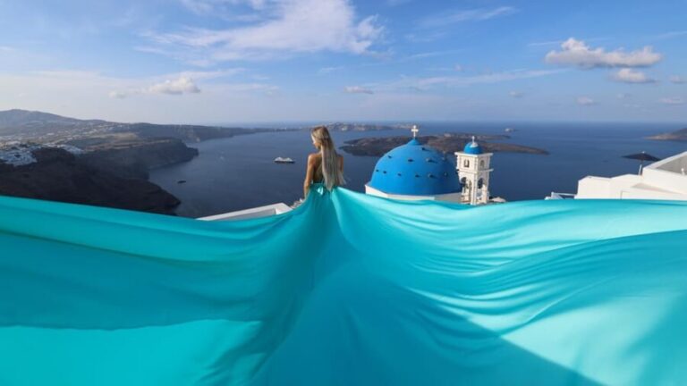 Flying Dress Santorini - Why This Photoshoot Stands Out
