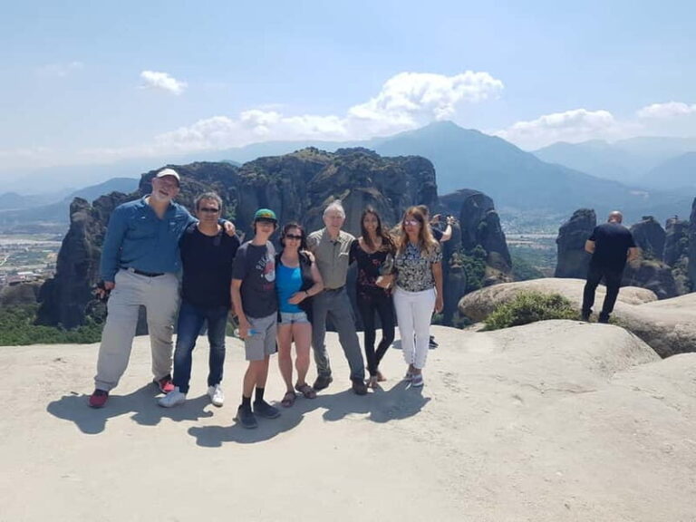 From Athens: Meteora Caves & Monasteries Day Trip by Train - Arrival in Kalambaka and the Local Guide