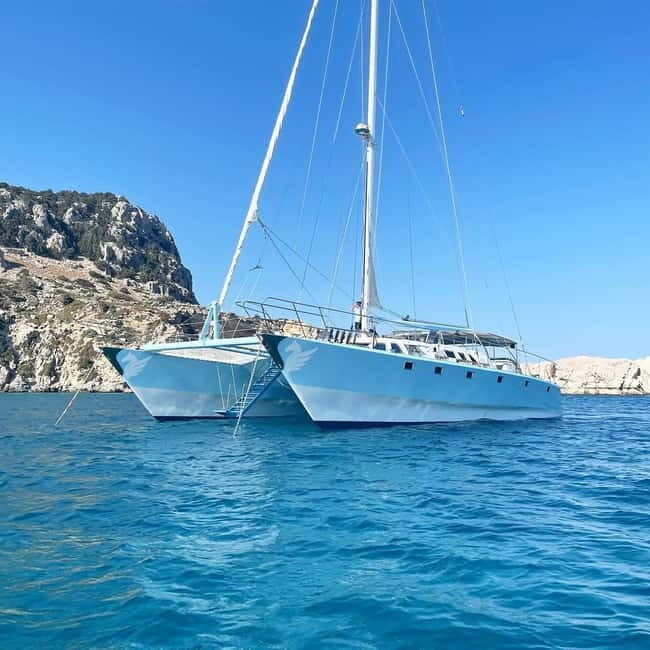 From Rhodes: Half-Day Catamaran Cruise with Swim Stops - What to Expect on the Cruise