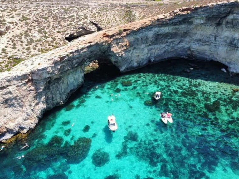 From Sliema: Comino, Crystal Lagoon, and Blue Lagoon Cruise - Swimming, Snorkeling, and Waterslides