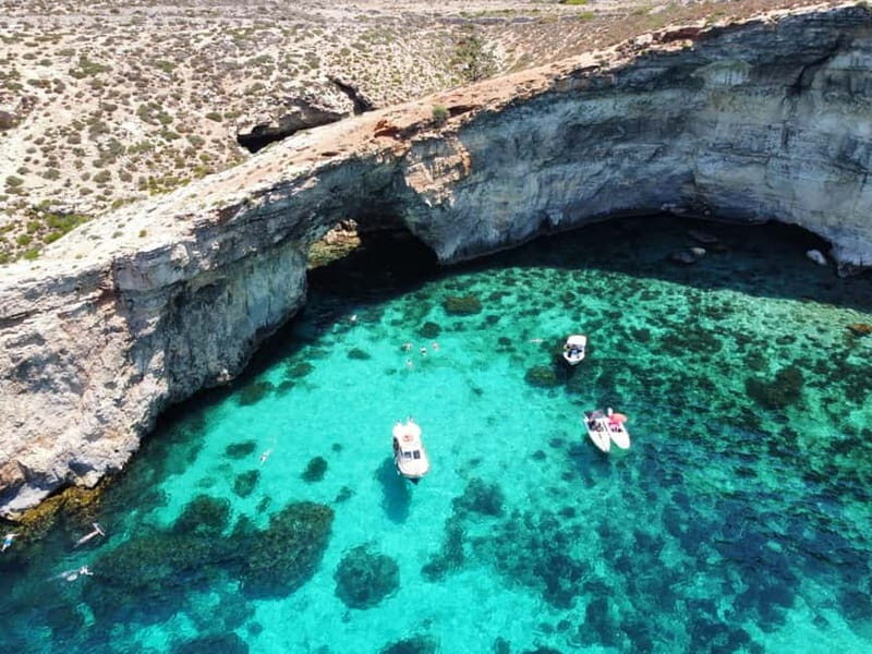 From Sliema: Comino, Crystal Lagoon, and Blue Lagoon Cruise - Swimming, Snorkeling, and Waterslides