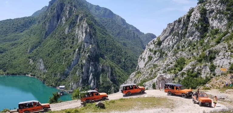From Tirana: Open-Top 4WD Bovilla Lake Canyon & Gramti Mount - The Itinerary Breakdown