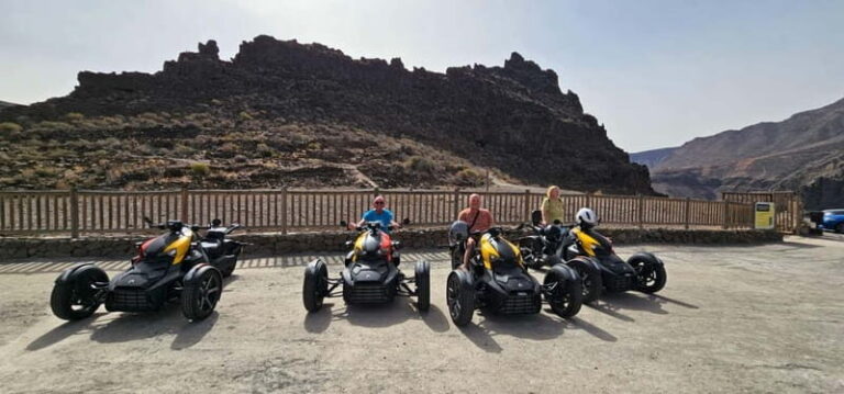 Gran Canaria: 3-WHEEL RYKER 3 HOUR TOUR -FREE PICKUP&DROPOFF - Who Will Love This Tour?