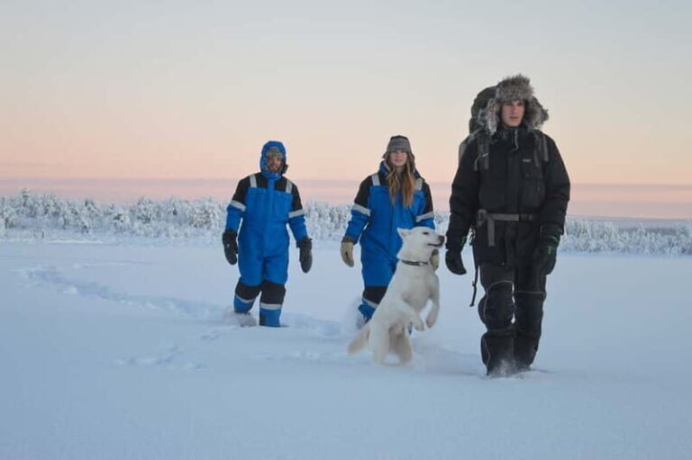Kiruna: Snowshoe Hike & Ice fishing Tour - Ice Fishing on Sir Folkes Lake